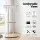 Artiss Mobile TV Floor Stand for 40–75-inch TVs with Adjustable Shelves Cable Management and Wheels White