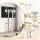 Artiss Mobile TV Floor Stand for 40–75-inch TVs with Adjustable Shelves Cable Management and Wheels White