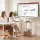 Artiss Mobile TV Floor Stand for 40–75-inch TVs with Adjustable Shelves Cable Management and Wheels White