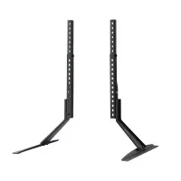Artiss Pedestal TV Stand Mount Bracket, Black Powder-Coated Iron, Adjustable for 32-70