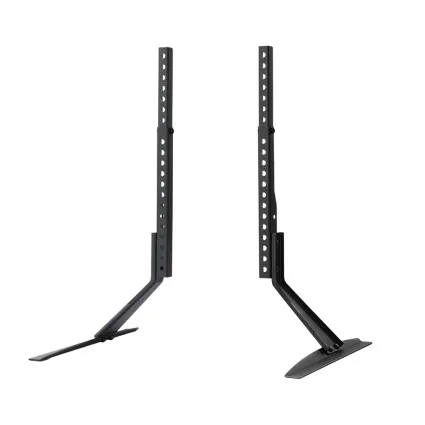 Artiss Pedestal TV Stand Mount Bracket, Black Powder-Coated Iron, Adjustable for 32-70