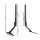 Artiss Pedestal TV Stand Mount Bracket, Black Powder-Coated Iron, Adjustable for 32-70