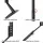 Artiss Pedestal TV Stand Mount Bracket, Black Powder-Coated Iron, Adjustable for 32-70