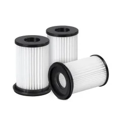 Devanti Stick Vacuum Cleaner Replacement HEPA Filter 3-Pack - Washable, 99.97% Allergen Elimination, 6/7cm Diameter