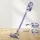 Devanti 150W Cordless Stick Vacuum Cleaner - Bagless, 160° Swivel, HEPA Filter, 25min Run Time, Purple, Grey