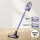Devanti Cordless 150W Stick Vacuum Cleaner, Purple/Grey - Motorized Roller, HEPA Filter, 25 Min Runtime