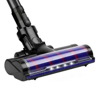 Devanti Motorised Roller Brush Head for Cordless Vacuum - LED, Anti-Static, Tangle-Free, Pivoting, 24.5x29x6cm
