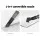 Devanti 500W Corded Stick Vacuum Cleaner, Bagless, 3.8m Cable, HEPA Filter, Convertible Handheld, Purple/Silver