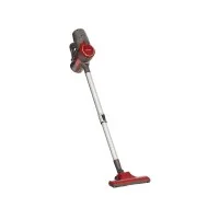 Devanti 500W Bagless Stick Vacuum Cleaner - Red, Corded with 3.8m Cable, HEPA Filter, 2-in-1 Nozzle, Extendable