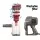 Devanti 500W Bagless Stick Vacuum Cleaner - Red, Corded with 3.8m Cable, HEPA Filter, 2-in-1 Nozzle, Extendable