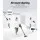 Devanti 350W Grey Stick Vacuum Cleaner - Brushless, Cordless, Lightweight with HEPA Filter & 2000mAh Battery