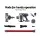 Devanti Stick Vacuum Cleaner Cordless Bagless 150W Red, HEPA Filter, 2-Speed, Lightweight, 35min Runtime, LED Headlight