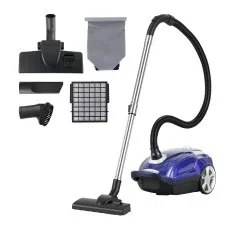 DEVANTI Bagged Canister Vacuum Cleaner 2000W 23000Pa HEPA 4L Capacity 5m Cord - Deep Clean Home Use