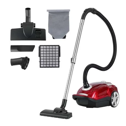 DEVANTI Bagged Canister Vacuum Cleaner 2000W 23kPa Suction HEPA Triple Filtration 4L Dust Bag 5m Cord