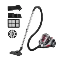 Devanti Bagless Canister Vacuum Cleaner 4L 2000W 25kPa Suction Dual Washable HEPA Filters Switchable Floor Head