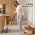 Devanti Cordless Vacuum Cleaner with Auto‑Empty Station 18kPa 40min Lightweight LED Head Grey 1.05kg
