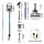 Devanti Cordless 300W Stick Vacuum Cleaner - Brushless Motor, HEPA Filter, LED Display, 2200mAh Battery, Blue