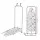 Artiss Wall Mounted Foldable Ironing Board, Metal Frame, 40x4.5x120cm, White, Compact Laundry Solution with Safety Lock
