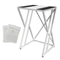 Yarra Supply Heavy Duty Dryer Stand 100kg Steel Stacking Kit 102x67x60cm White for Front Loading Washing Machines & Tub