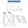 Yarra Supply Heavy Duty Dryer Stand 100kg Steel Stacking Kit 102x67x60cm White for Front Loading Washing Machines & Tub