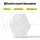 Alpha Acoustic Foam Panels, High-Density Soundproofing, 35x30x0.9cm, White, 12pcs, Noise Absorption, Easy Install