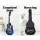 Alpha 34 Inch Classical Guitar, Wooden Body, Blue, Nylon Strings, Beginner Bundle w/ Stand, Picks, Bag, Capo