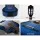 Alpha 34 Inch Classical Guitar, Wooden Body, Blue, Nylon Strings, Beginner Bundle w/ Stand, Picks, Bag, Capo