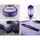 Alpha 34 Inch Classical Guitar, Laminated Linden, Purple, Beginner Kids Gift, Nylon String, with Carry Bag and Picks