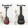 Alpha 34 Inch Classical Guitar, Laminated Linden Body, Red, Beginner Set with Stand, Bag, Picks, Strings & Capo