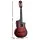 Alpha 34-Inch Classical Guitar, Laminated Linden, Red, 86x29x8.7cm - Beginner Kids Gift, Nylon Strings, Travel-Friendly