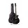 Alpha Acoustic Guitar, Laminated Linden, 38 Inch, Black, Steel Strings, Cutaway Design, Stand & Accessories Included