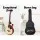 Alpha Acoustic Guitar, 38 Inch, Laminated Linden, Wood Finish, Steel Strings, Includes Stand, Strap, Bag, Capo, Picks