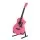 Alpha 38 Inch Acoustic Guitar Steel String Full Size Pink with Stand Carry Bag and Accessories