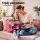 Alpha 38 Inch Acoustic Guitar Steel String Full Size Pink with Stand Carry Bag and Accessories