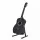 Alpha 38 Inch Classical Acoustic Guitar Combo with Nylon Strings and Stand, Capo, String Set Black