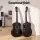 Alpha 38 Inch Classical Acoustic Guitar Combo with Nylon Strings and Stand, Capo, String Set Black