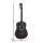 Alpha 38 Inch Full Size Classical Cutaway Nylon String Acoustic Guitar Black Gloss Basswood Construction