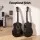 Alpha 38 Inch Full Size Classical Cutaway Nylon String Acoustic Guitar Black Gloss Basswood Construction