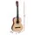 Alpha 39 Inch Classical Guitar, Wooden Body, Natural Color, Nylon Strings, Beginner Gift, Durable Carry Bag Included
