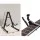 Alpha 41 Inch Acoustic Guitar, Laminated Linden Body, Black, Steel Strings, Dreadnought, with Stand & Accessories