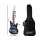 Alpha 41 Inch Electric Guitar, Poplar Body, Maple Neck, Rosewood Fretboard, Black, Humbucker Pickup, Tremolo Bridge