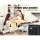 Alpha Acoustic Electric Guitar, Laminated Linden, 41 Inch, Natural Wood, Professional 5-Band EQ, Cutaway Design