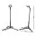 Alpha Adjustable Folding Iron Guitar Stand for Acoustic Electric and Bass Matte Black Universal Support