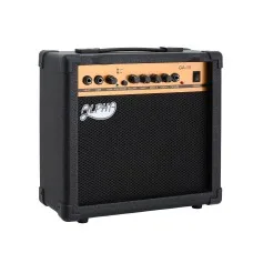 Alpha 20W Guitar Amplifier Portable Practice Amp with Overdrive 3-Band EQ Headphone Jack Black 20 Watts