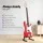 Alpha 47 Inch Electric Guitar Kit Glossy Red Basswood Body Maple Neck 21 Fret with 40W Amp Stand and Accessories