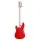 Alpha 47 Inch Electric Guitar Red – Basswood Body, Maple Neck, 21 Frets, Humbuckers, Gig Bag, Beginner Set