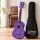 Alpha 21 Inch Soprano Ukulele Purple Gloss Basswood Beginner Acoustic 12 Frets Nylon Strings Lightweight Carry Bag