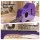 Alpha 21 Inch Soprano Ukulele Purple Gloss Basswood Beginner Acoustic 12 Frets Nylon Strings Lightweight Carry Bag