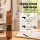 Alpha 26 Inch Tenor Ukulele Electric Acoustic with LCD EQ, Solid Mahogany Top, 18 Frets, Natural Matte Finish