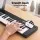 Alpha 88 Key Foldable Electronic Piano Digital Keyboard with Bluetooth MIDI and Rechargeable Battery Black